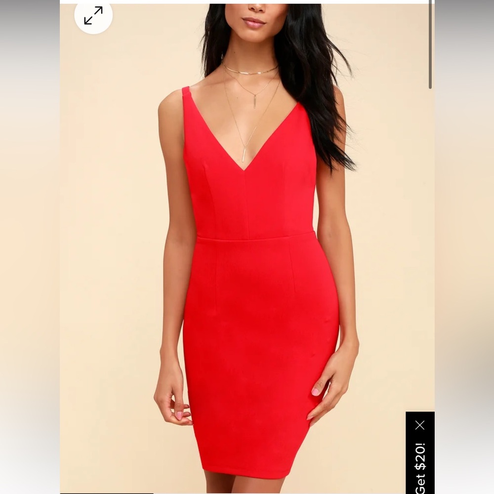 Sexy Lulu’s Embrace the Night Red Bodycon Mini Dress